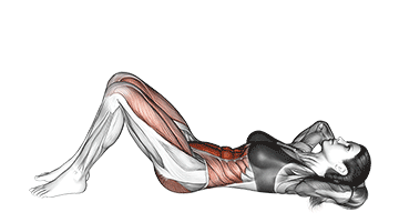 Crunch con levantamiento de piernas